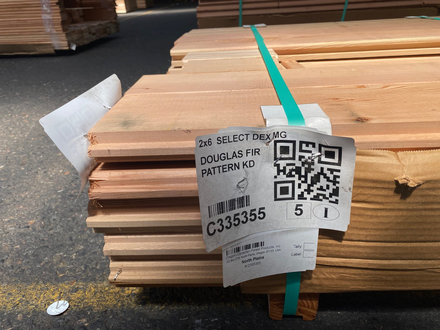 2x6 DOUGLAS FIR SELECT DEX PATTERN WC200 T&G 190'/BF SLN1050-C335355