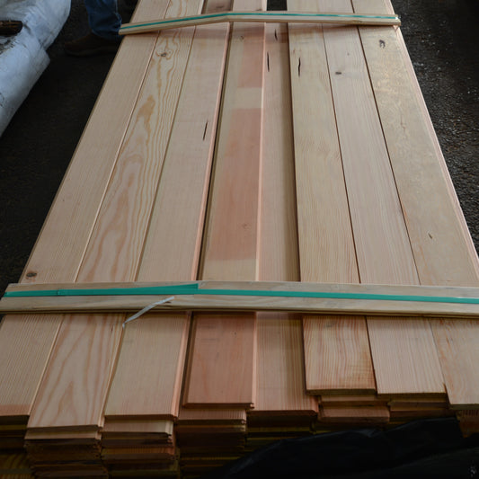 1x6 DOUGLAS FIR D GRADE WP4 - V Groove Smooth Face    1077'/LF   SLN1004-C299936